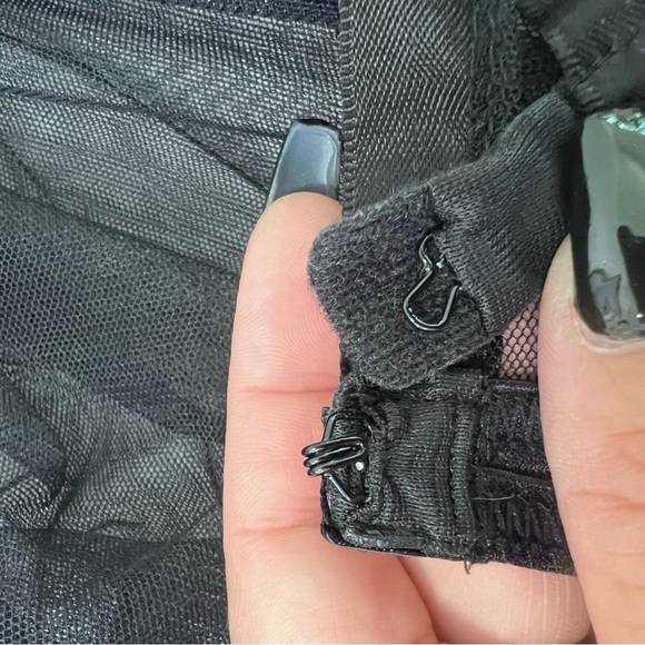 Victoria's Secret‎ Nightgown 34C  Women's Short Sexy Sheer Negligee Black - Picture 6 of 10